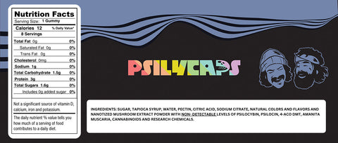 Psilycaps Legal Magic Mushroom Gummies - Blue Razz Bliss