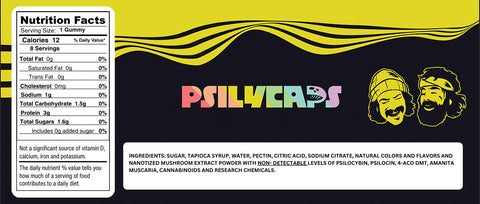 Psilycaps Legal Magic Mushroom Gummies - Pineapple Perception