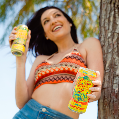 THC Iced Tea - Cheech's Peaches  (4-pack, 10 mg each)