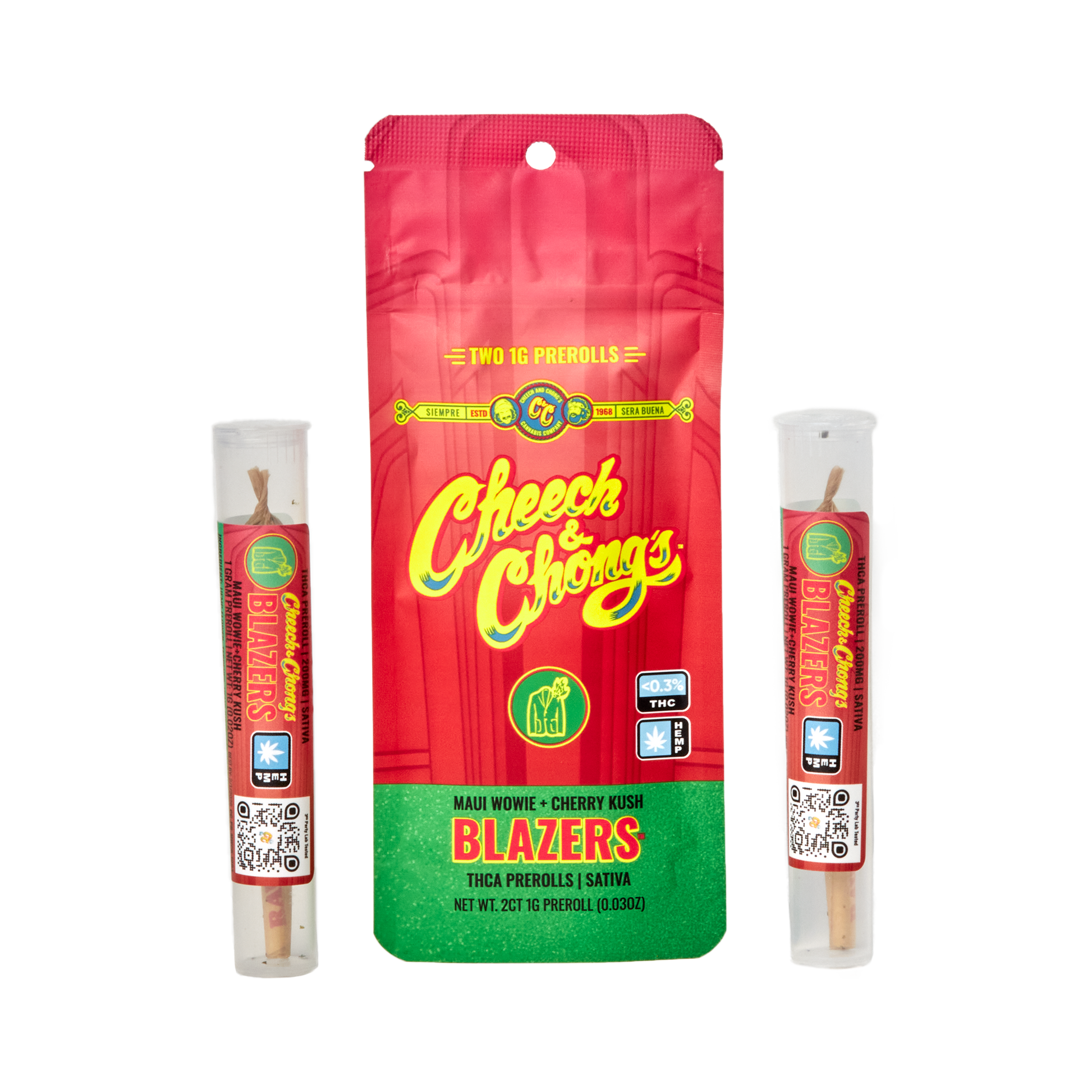Cheech and Chongs Blazers - Maui Wowie+Cherry Kush - Preroll image 0